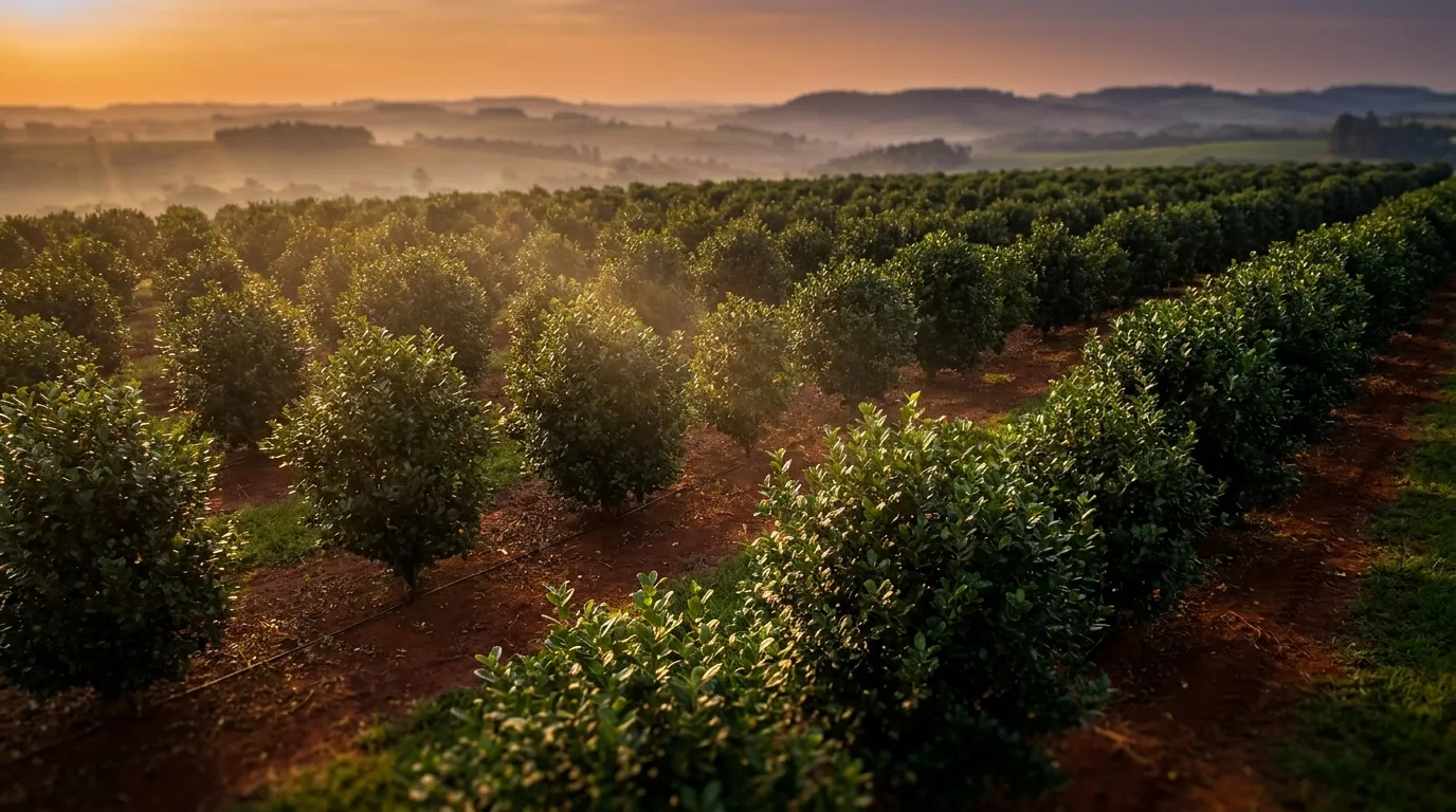 Yerba mate holly plantation in Rio Grande do Sul
