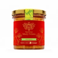 Jar of Yerbador Raw Linden Honey on a white background