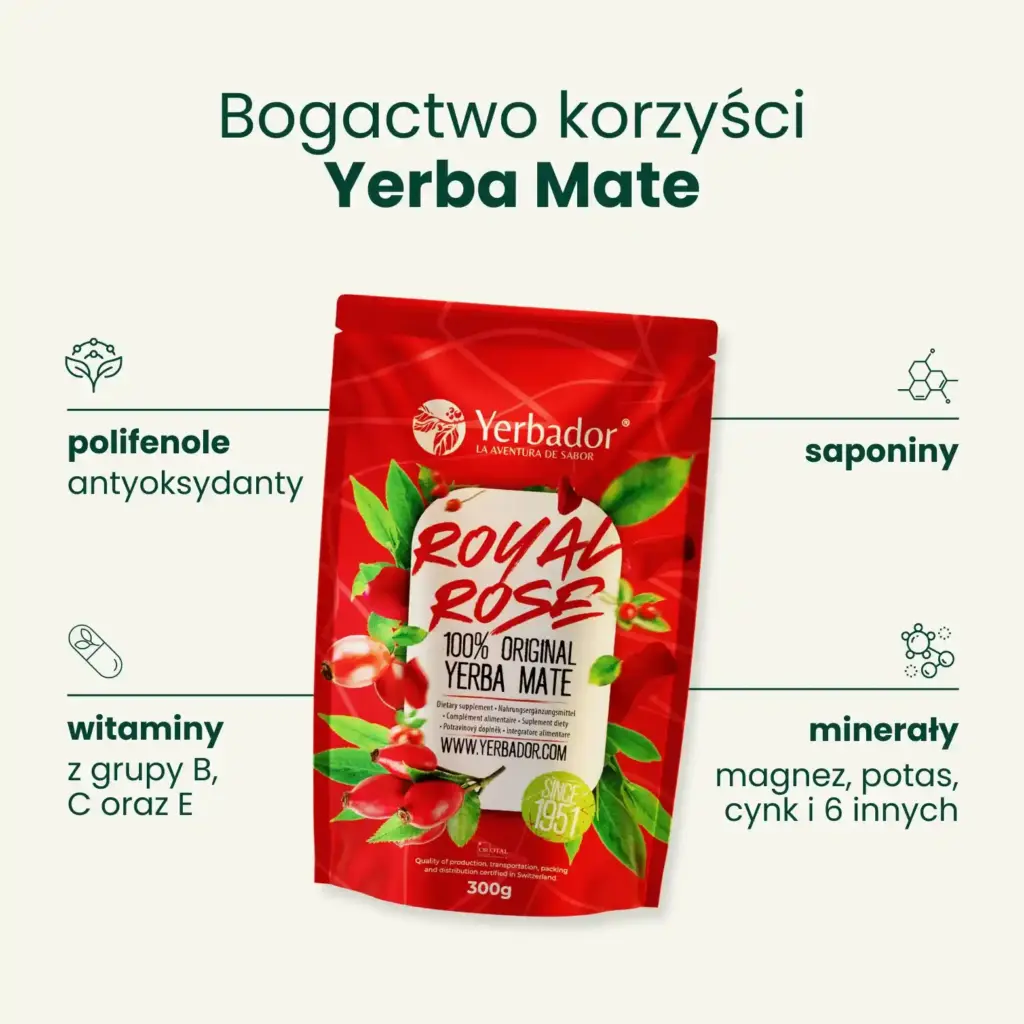 The composition of Yerbador yerba mate – polyphenols, saponins, vitamins and minerals, i.e. the other side of the conversation about side effects