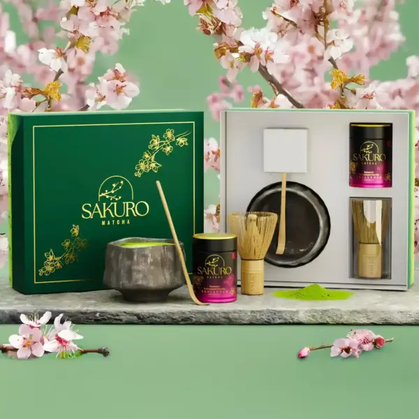 Matcha Excellence Set in der 40g Dose mit Fuji Schale