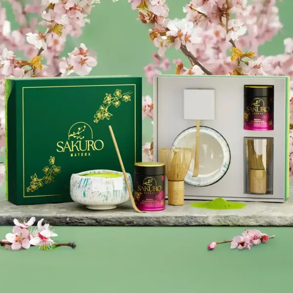 Matcha Excellence Set in der 40g Dose mit Niwa Schale