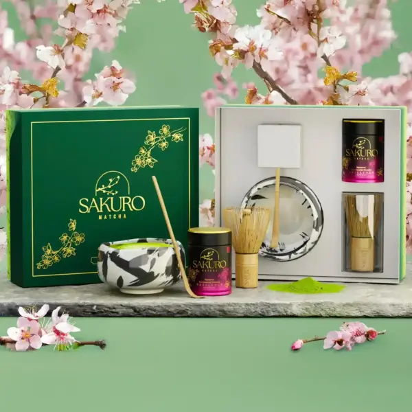 Matcha Excellence Set in a 40g tin with a Hisseki bowl / dietary supplement