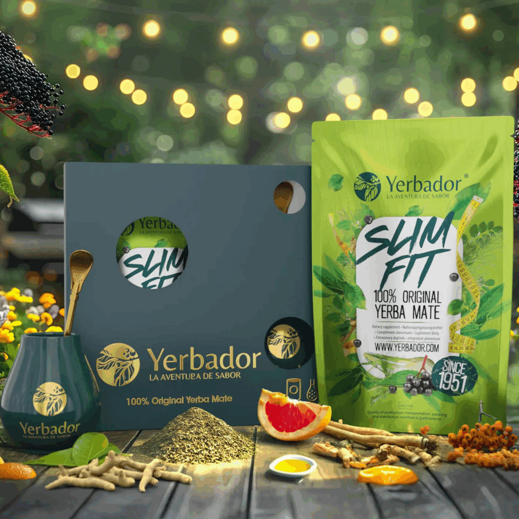 Starter set: matero, bombilla and yerba mate for weight loss Slim Fit
