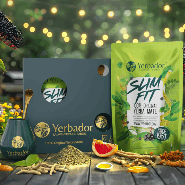 Starter set: matero, bombilla and yerba mate for weight loss Slim Fit