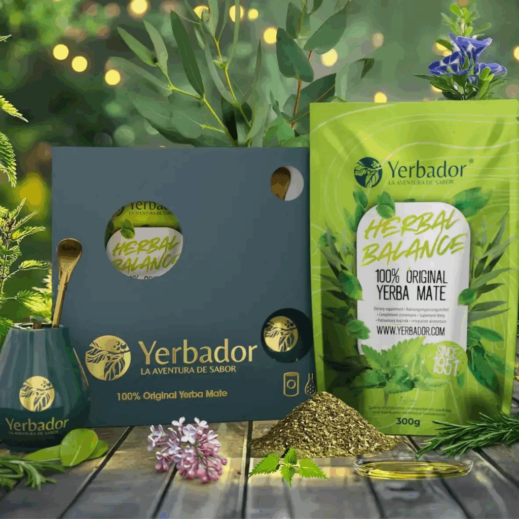 Yerba Mate starter set Herbal Balance with bombilla and matero