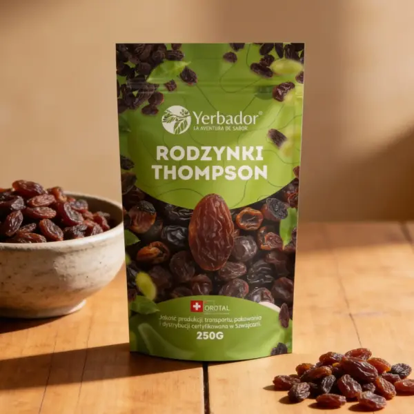 Yerbador Thompson Raisins in a 200 g package