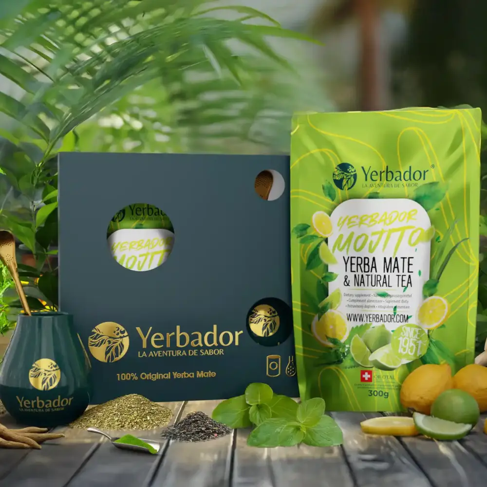3_MOJITTO_v3 Yerba Mate Mojito Lime gift set with matero and bombilla