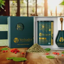 Yerbador yerba mate set 3 + 1 free: tubes, matero and bombillas