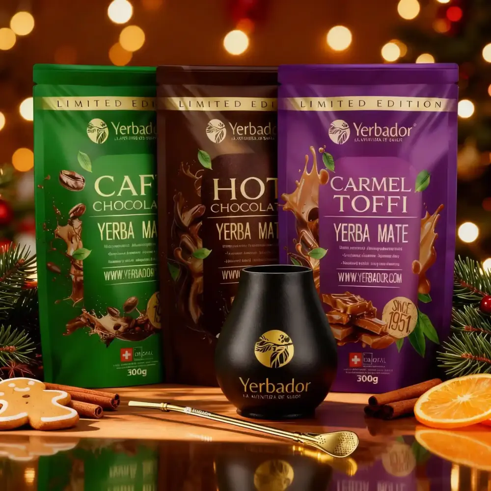 freepik__talk__82194 Yerba mate set Cafe, Hot Chocolate and Carmel Toffi with matero and bombilla