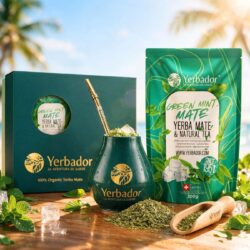 YERBA MATE STARTER SET - GREEN MINT – YERBA MATE + GREEN TEA + BEECH SCOOP