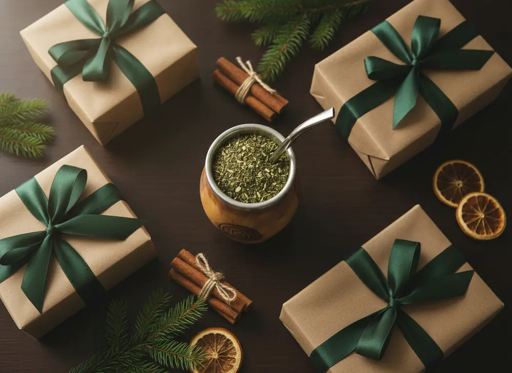 Christmas gifts for employees — yerba mate sets in corporate gift boxes