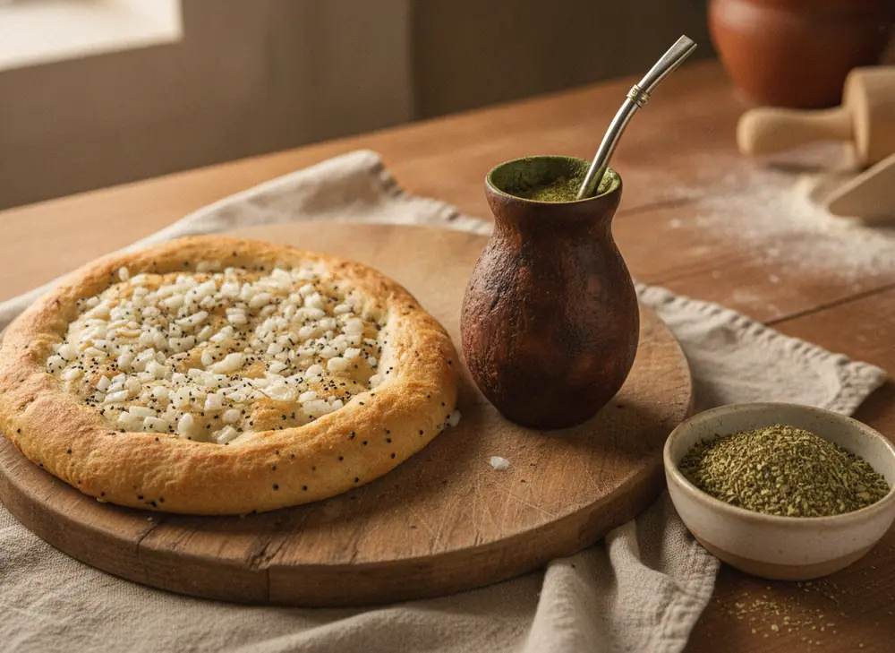 Yerba Mate and cebularz lubelski – two flavours of Lublin on one table