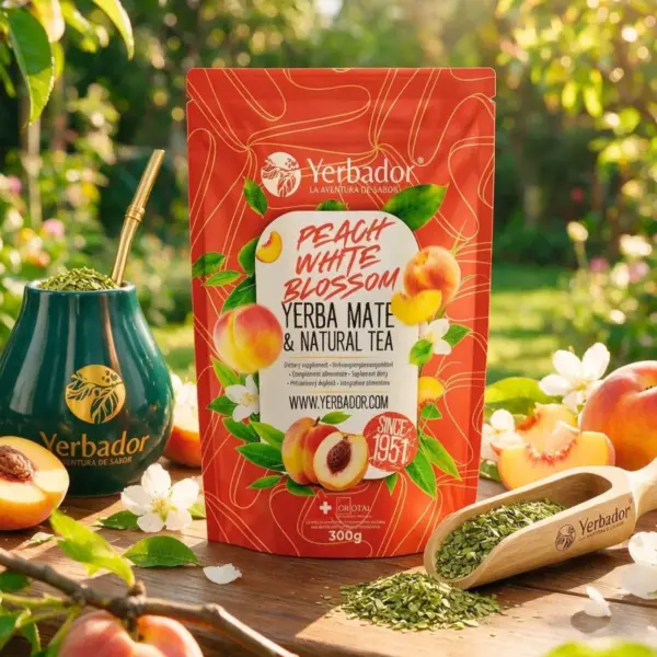 PEACH ORCHARD – YERBA MATE + WHITE TEA + BEECH SCOOP
