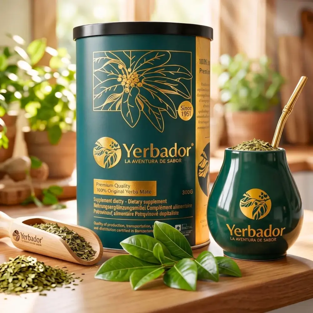 AIRTIGHT TUBE YERBA MATE 100% LEAVES ONLY with beech scoop AIRTIGHT TUBE YERBA MATE 100% LEAVES ONLY with beech scoop