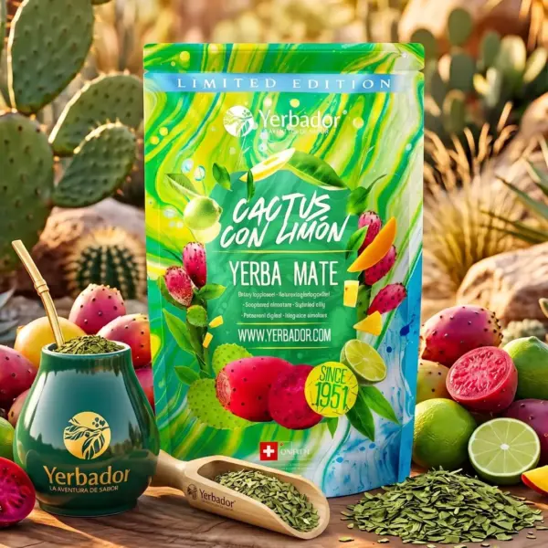 YERBA MATE – CACTUS CON LIMON + BEECH SCOOP