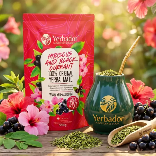 YERBA MATE – HIBISCUS AND BLACK CURRANT + BEECH SCOOP