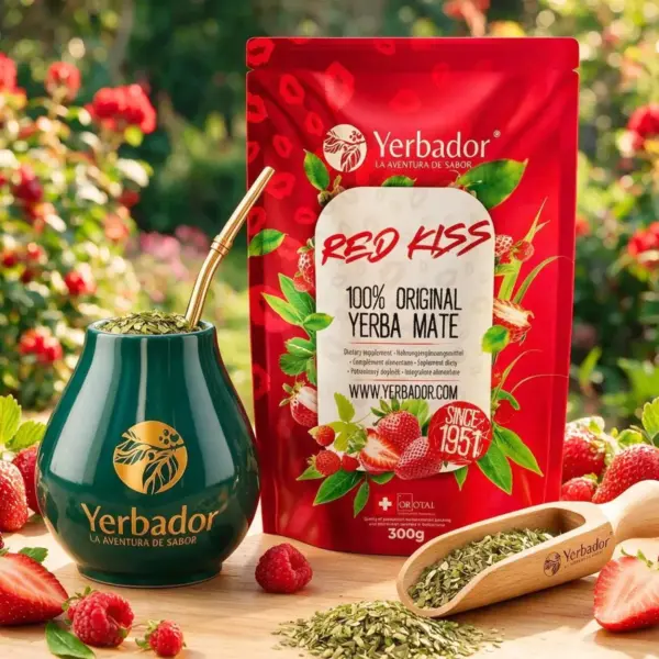 YERBA MATE – RED KISS 300g + BEECH SCOOP