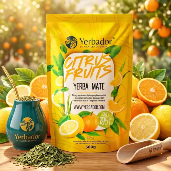 YERBA MATE YERBADOR – CITRUS FRUITS + BEECH SCOOP