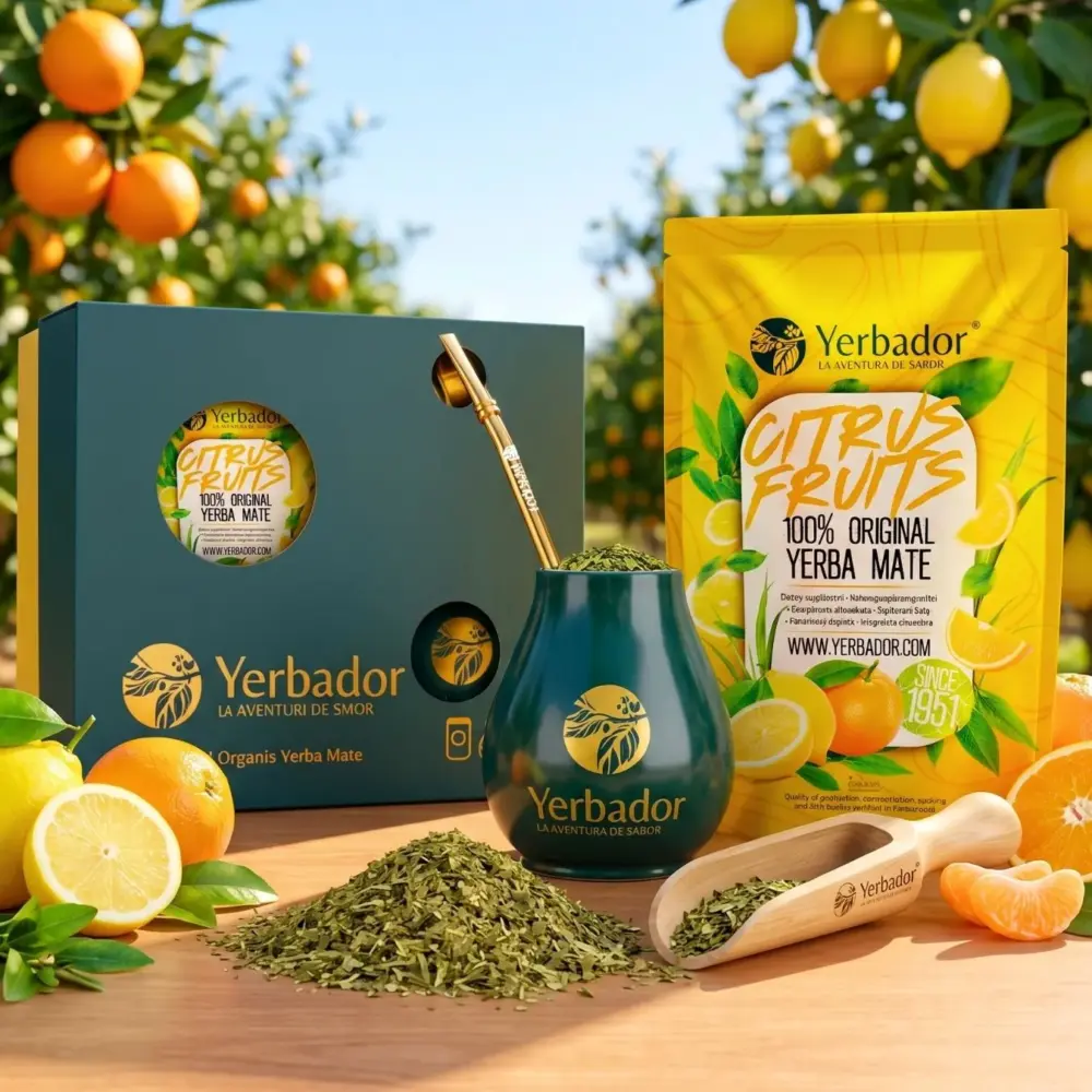 YERBA MATE GIFT SET – CITRUS FRUITS + BEECH SCOOP YERBA MATE GIFT SET – CITRUS FRUITS + BEECH SCOOP