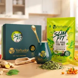 STARTER SET – BEECH SCOOP + BOMBILLA + MATERO + YERBA WEIGHT LOSS SUPPORT – SLIM FIT