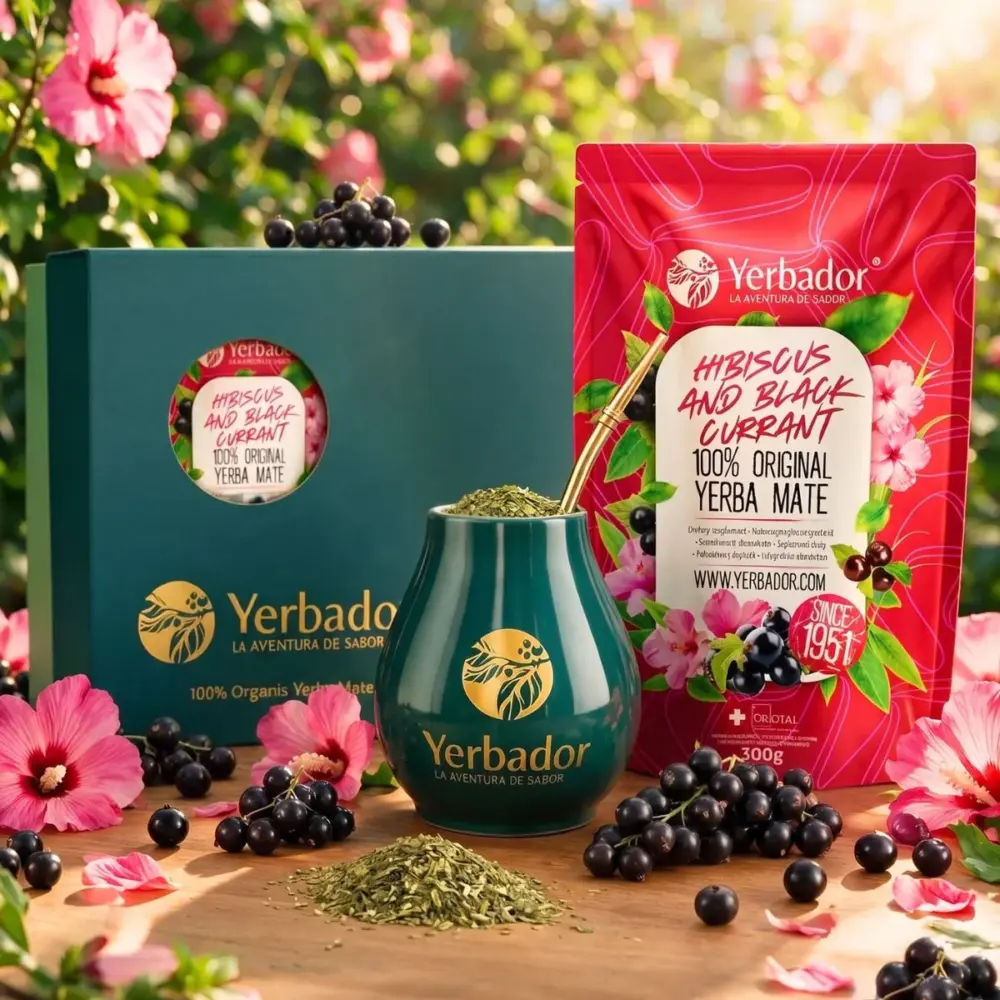 YERBA MATE STARTER SET – HIBISCUS AND BLACK CURRANT YERBA MATE STARTER SET – HIBISCUS AND BLACK CURRANT