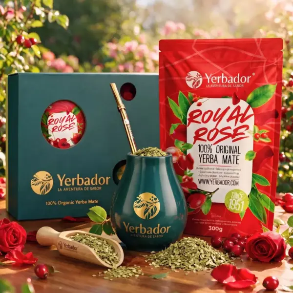 YERBA MATE STARTER SET – ROSE GARDENS + BEECH SCOOP